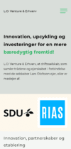 A screenshot of larsolofsson.dk as viewed on a mobile phone.